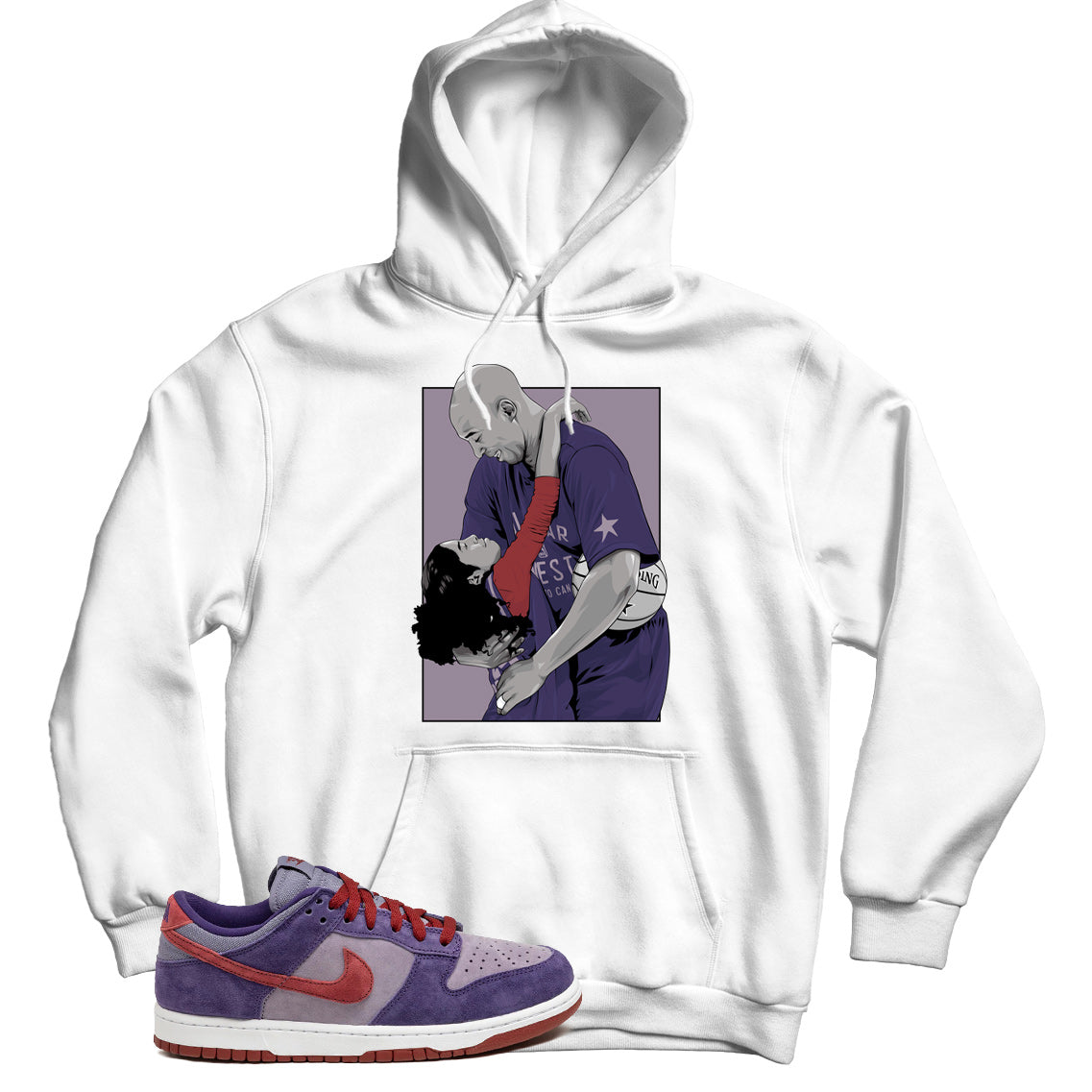 Hoodie Match Nike Dunk Low Plum