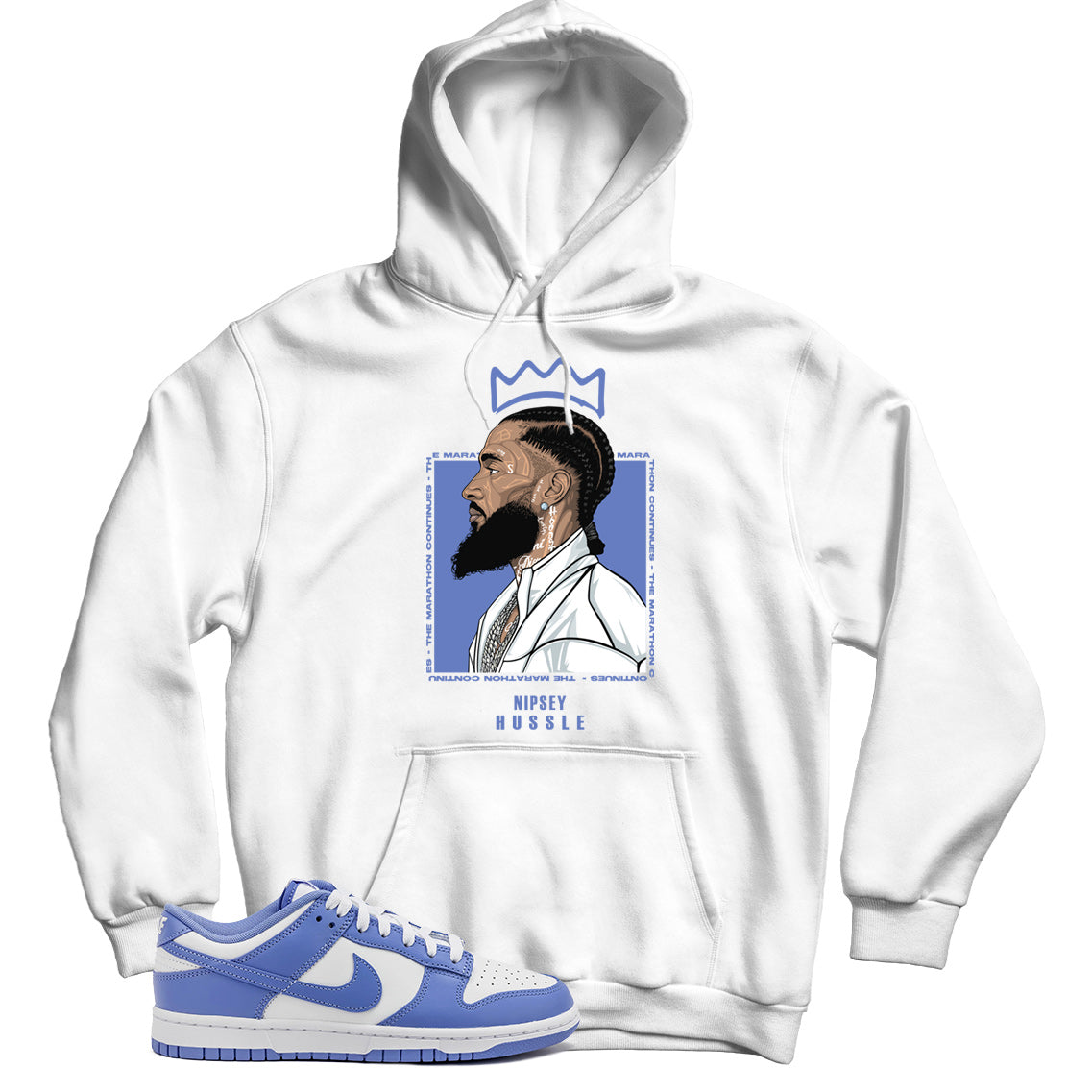 Dunk Low Polar Blue hoodie