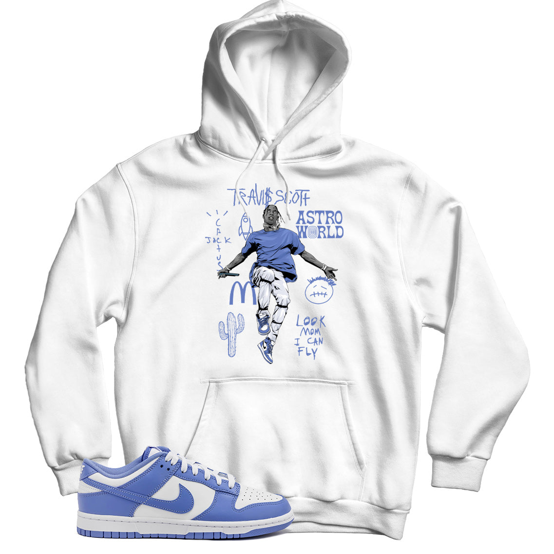 Dunk Low Polar Blue hoodie