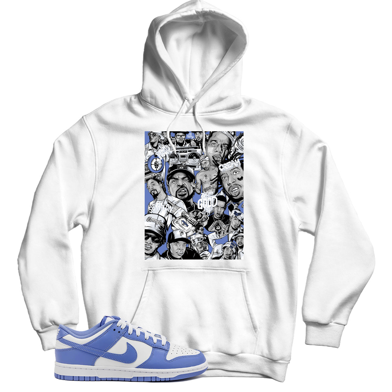 Dunk Low Polar Blue hoodie