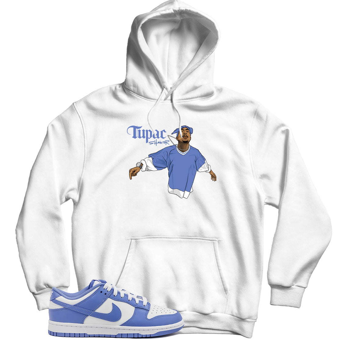 Polar Blue dunks hoodie