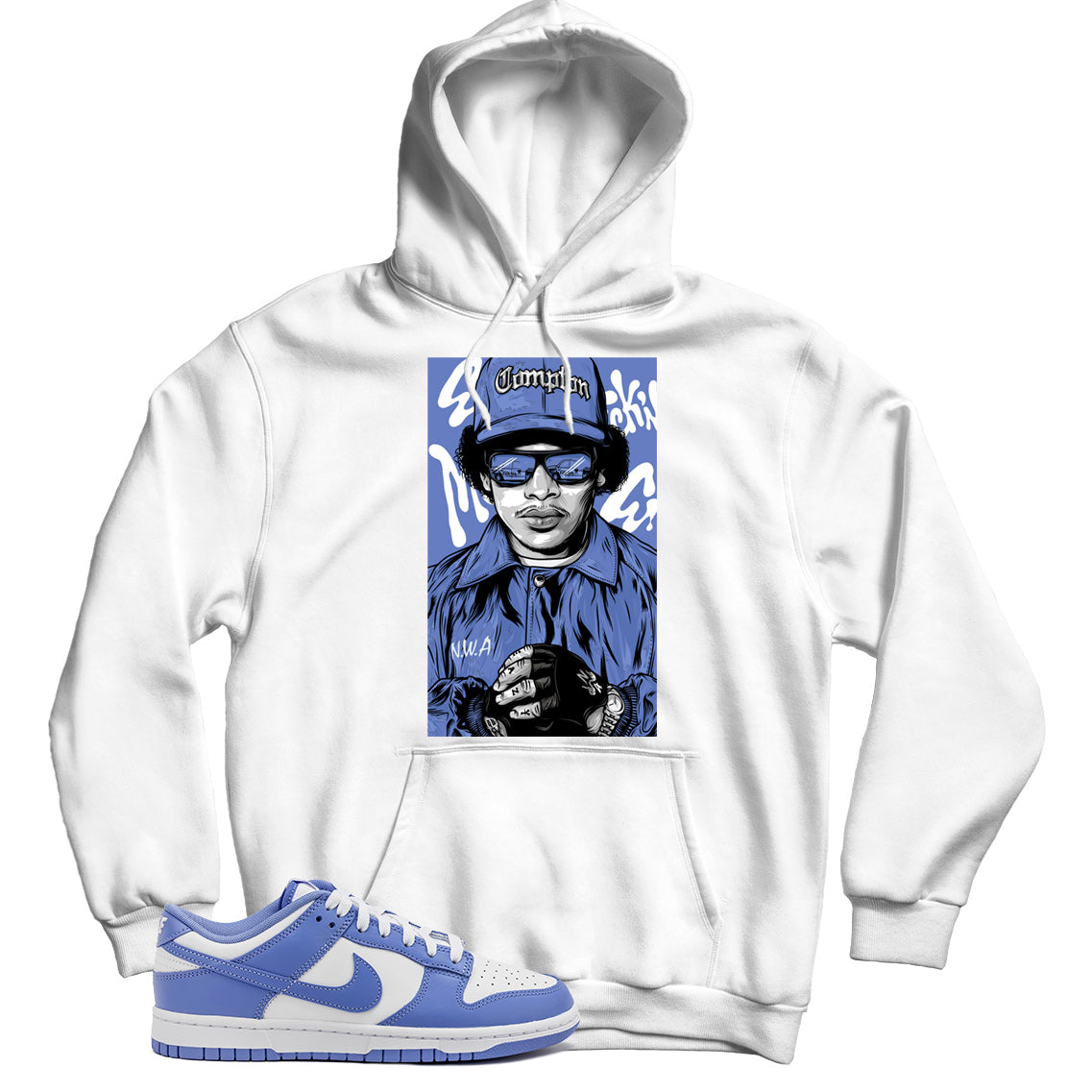 Polar Blue dunks hoodie