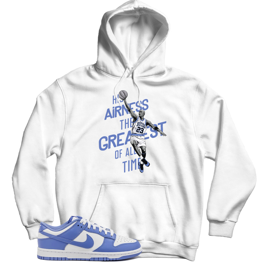 Polar Blue dunks hoodie