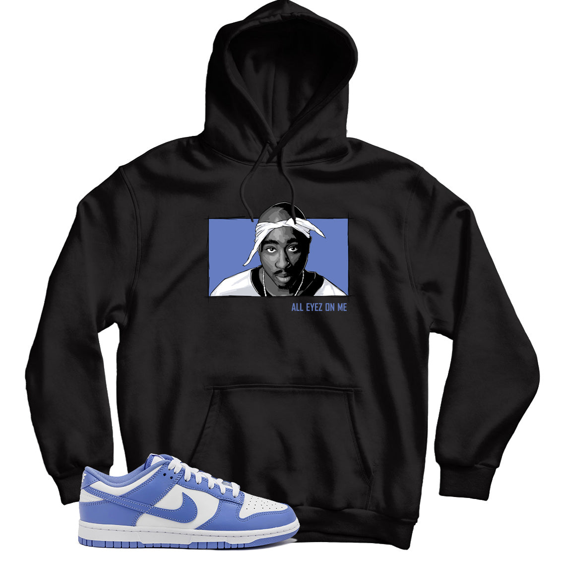 Polar Blue dunks hoodie