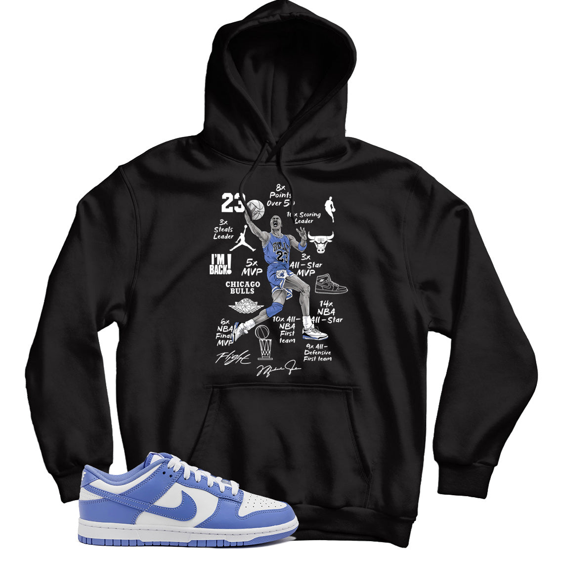 Dunk Low Polar Blue hoodie