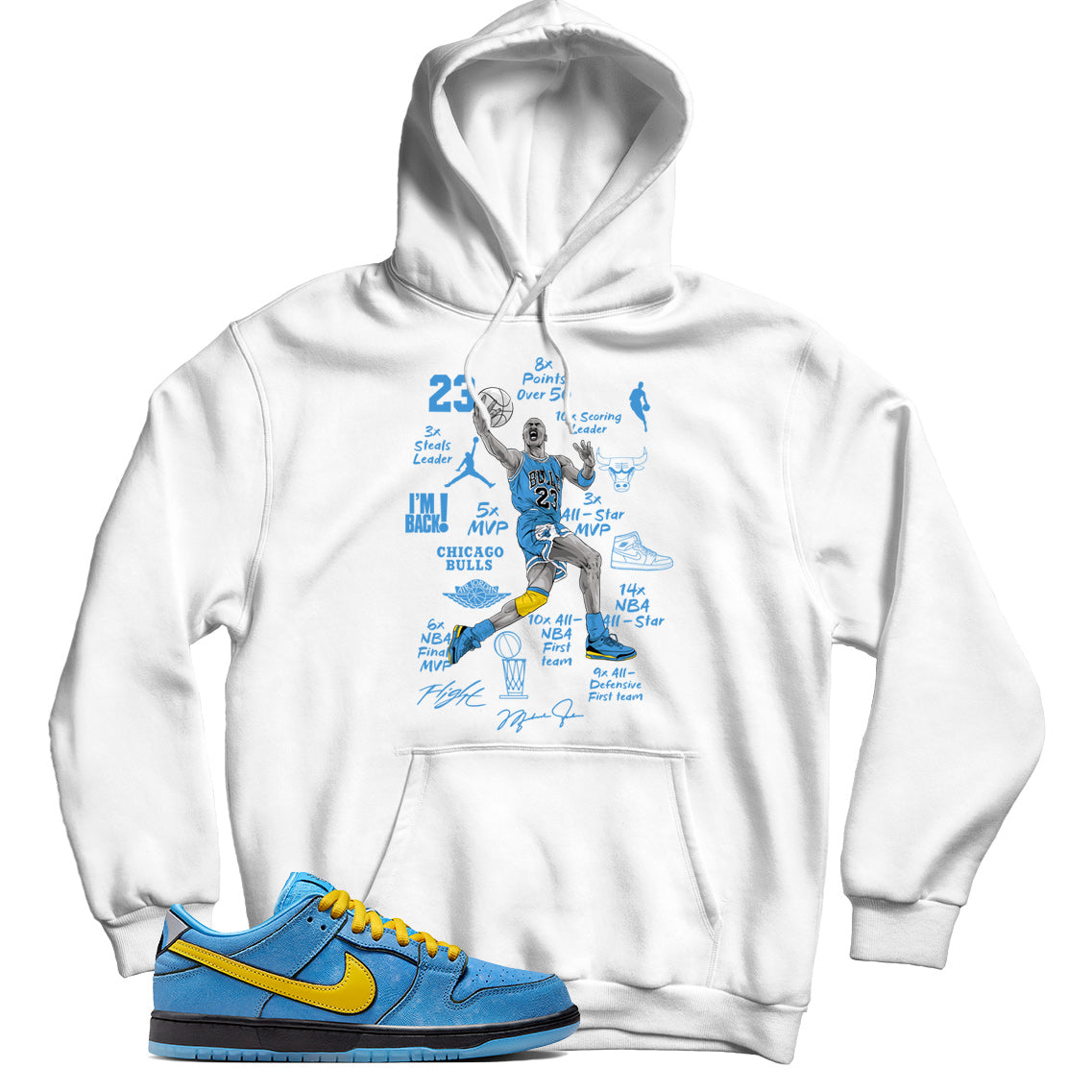 Hoodie Match Dunk Low Powerpuff Girls Bubbles