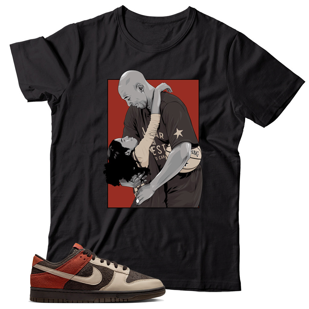 Dunk Low Red Panda shirt