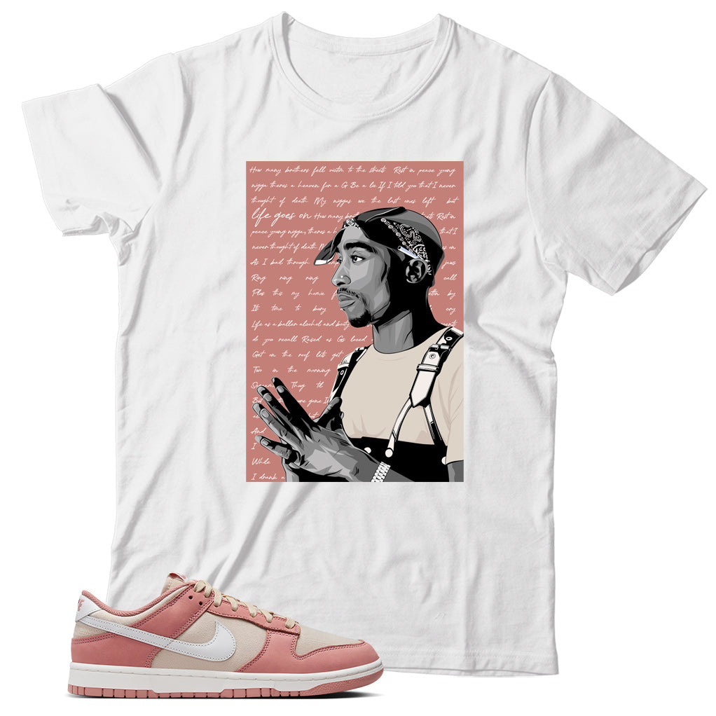 Dunk Low Red Stardust shirt