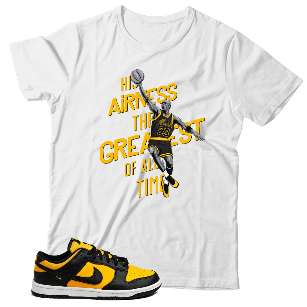 Dunk Low Reverse Goldenrod shirt