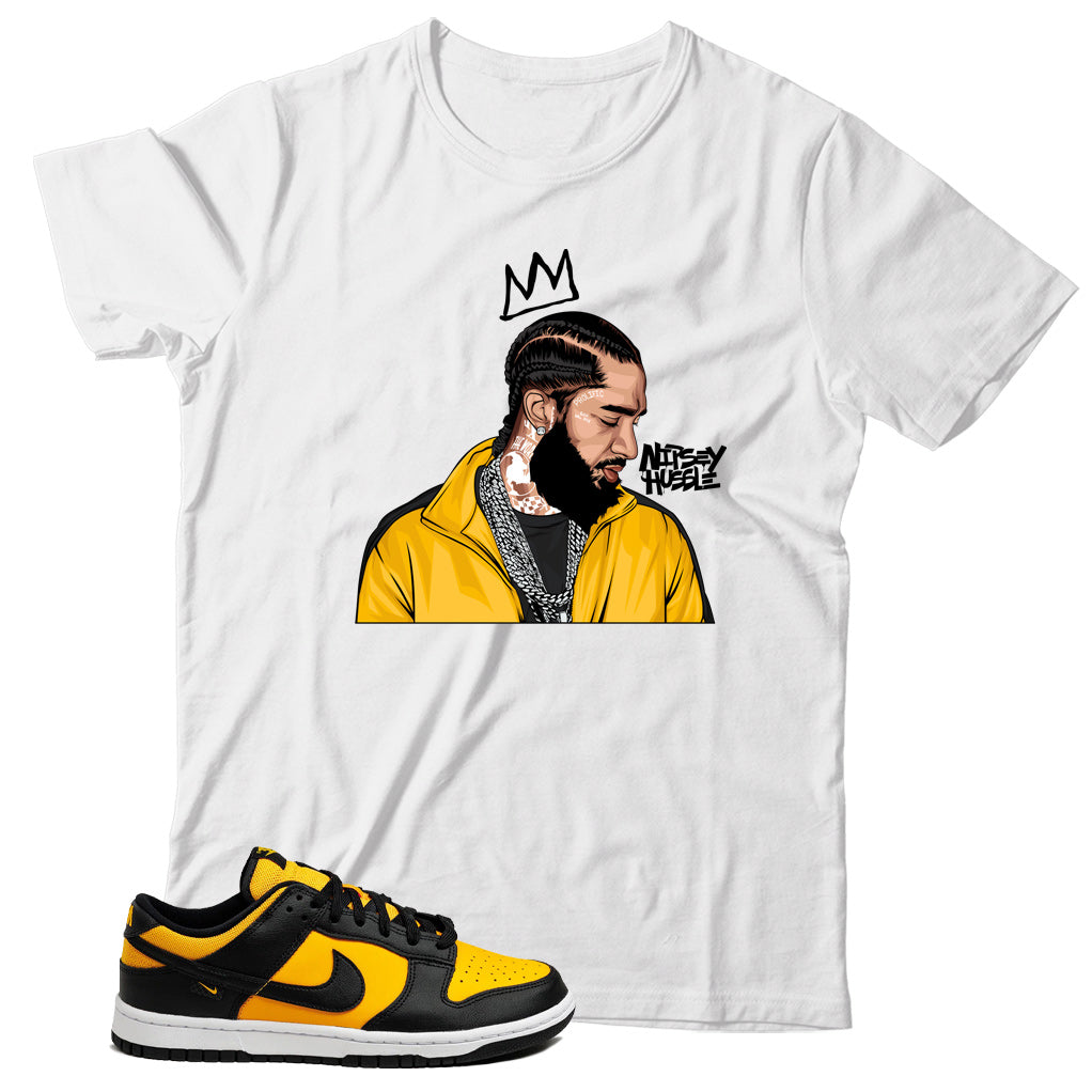 Dunk Low Reverse Goldenrod shirt