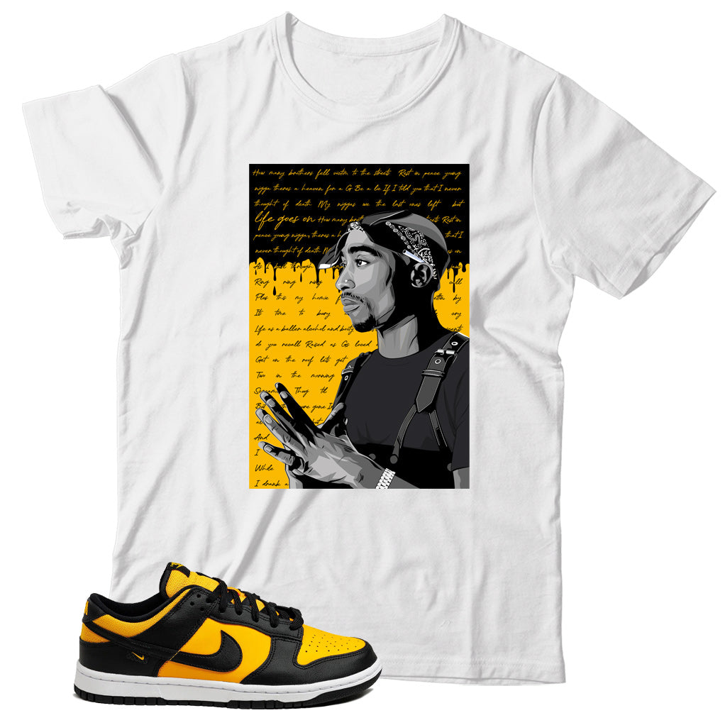 Dunk Low Reverse Goldenrod shirt