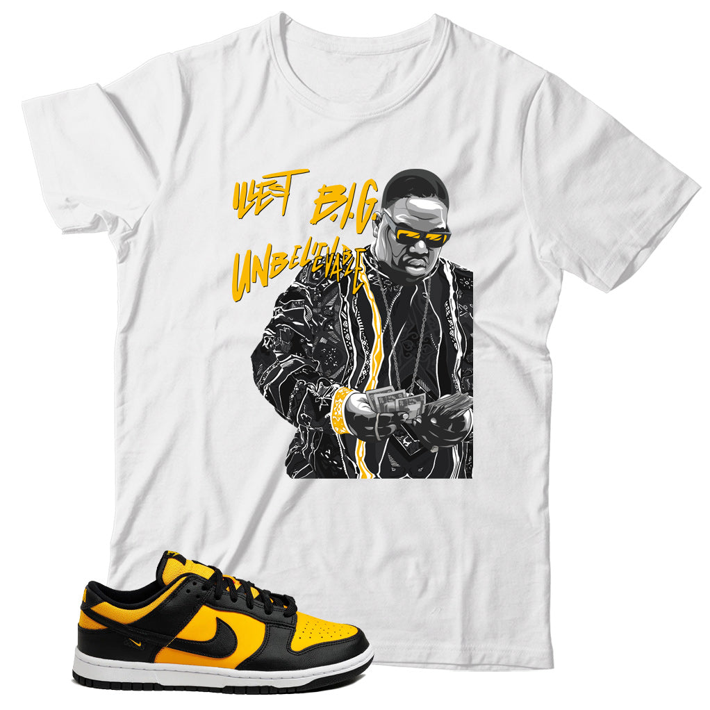 Dunk Low Reverse Goldenrod shirt