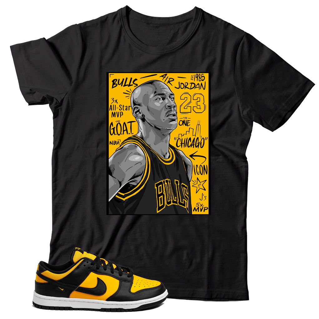 Dunk Low Reverse Goldenrod shirt