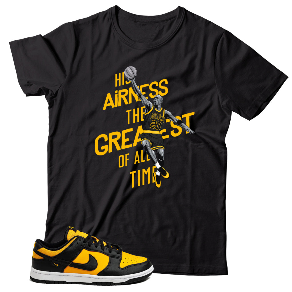 Dunk Low Reverse Goldenrod shirt