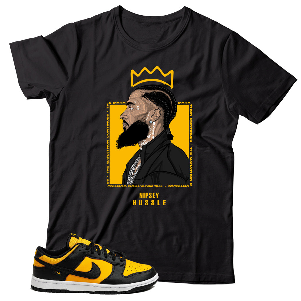 Dunk Low Reverse Goldenrod shirt