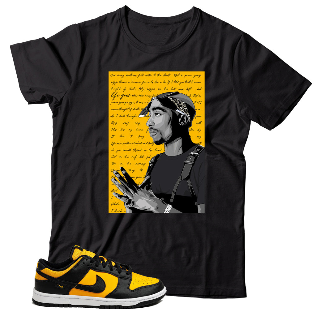 Dunk Low Reverse Goldenrod shirt