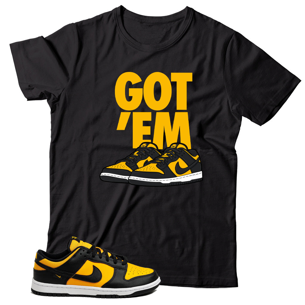 Dunk Low Reverse Goldenrod shirt