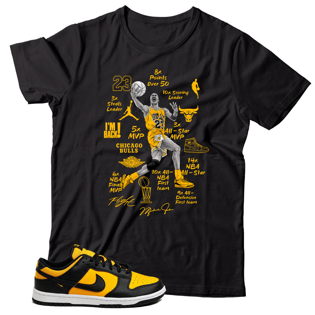 Dunk Low Reverse Goldenrod shirt