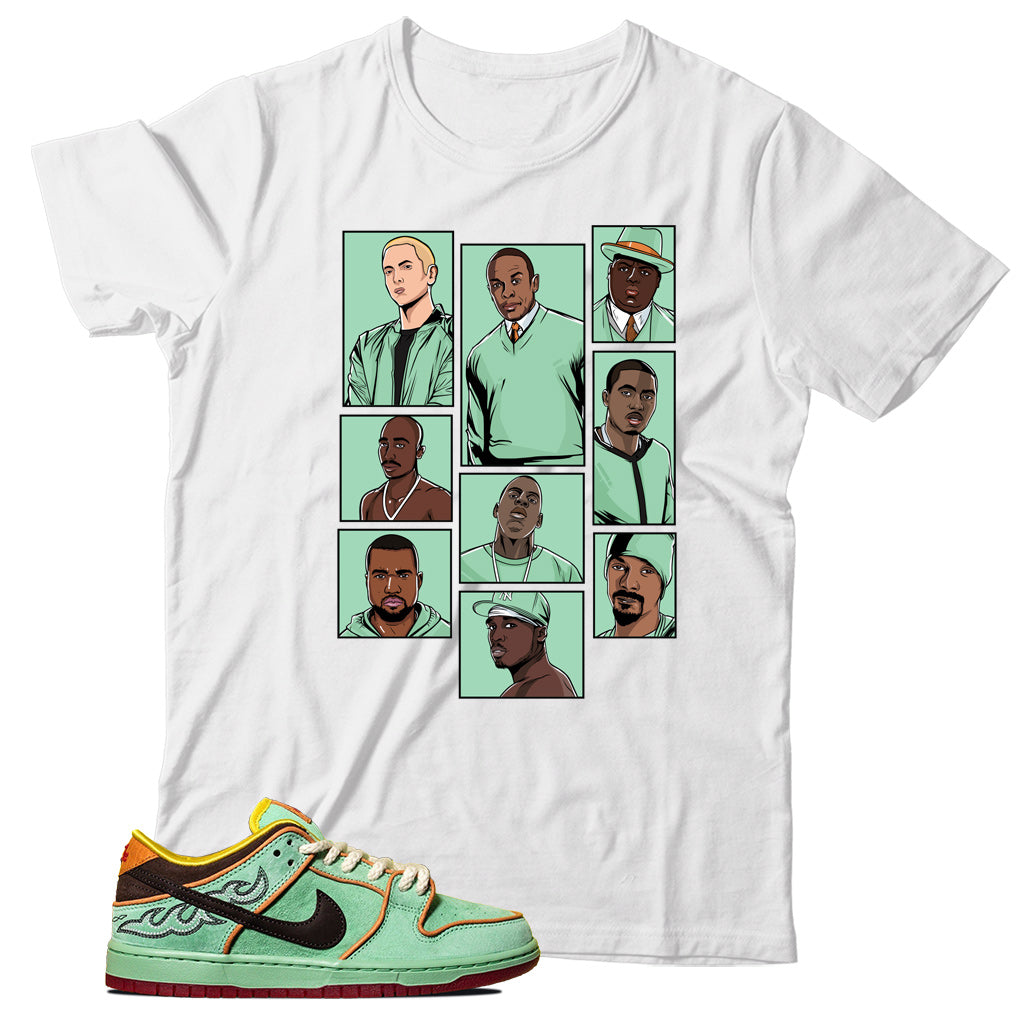 dunk low rodeo tourmaline shirt