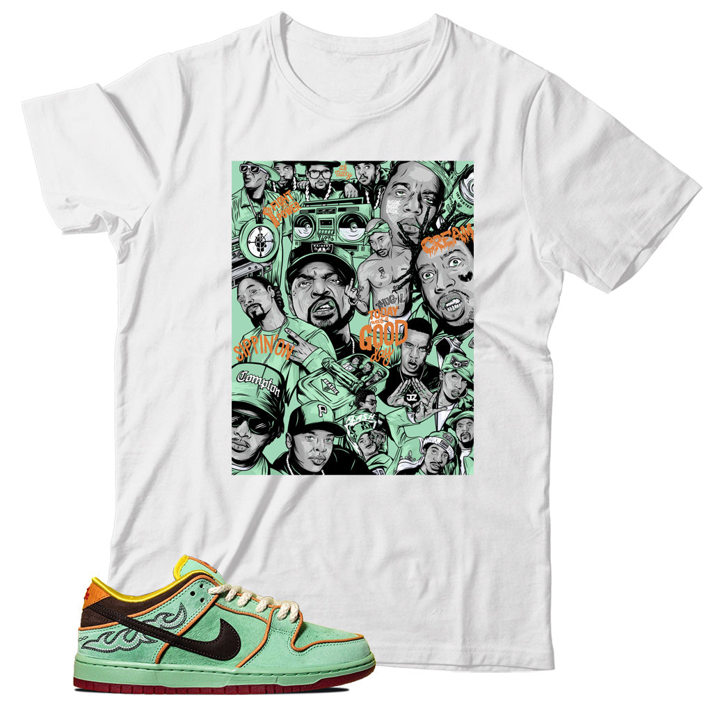 dunk low rodeo tourmaline shirt