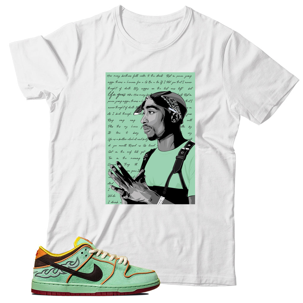 dunk low rodeo tourmaline shirt