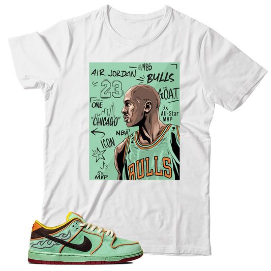 dunk low rodeo tourmaline shirt