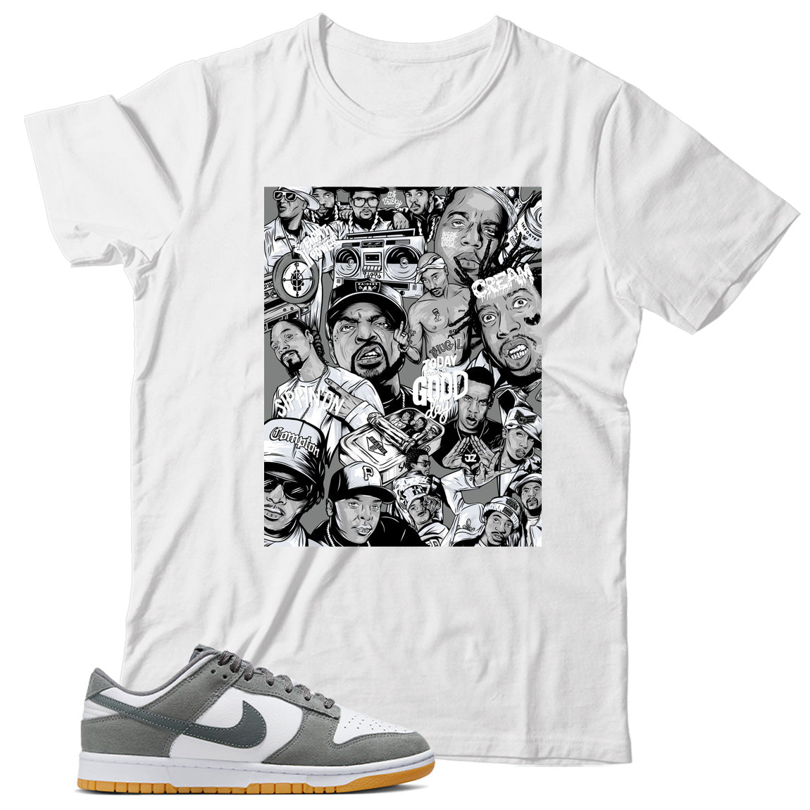 Dunk Low Smoke Grey Gum shirt