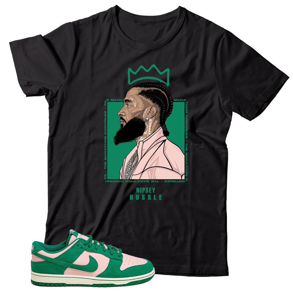 Dunk Low Soft Pink Malachite shirt