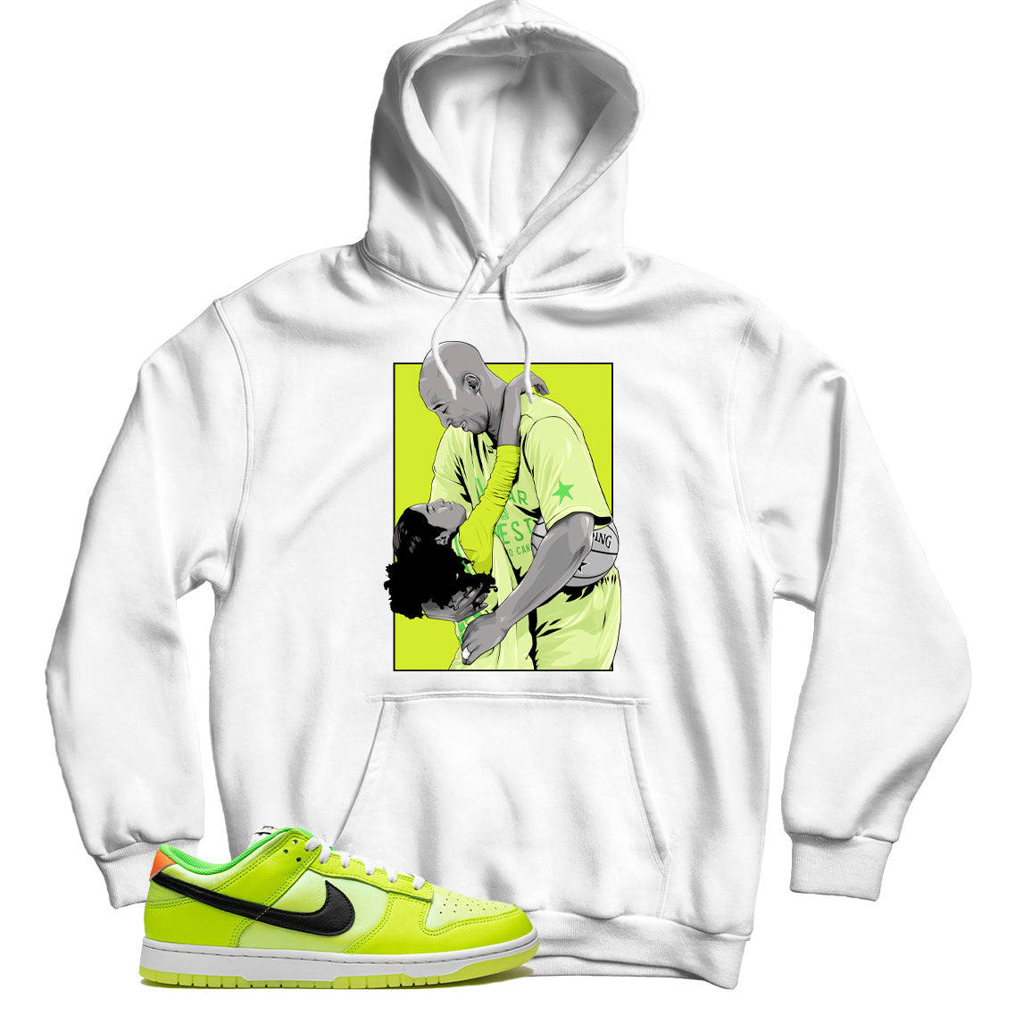 Nike Dunk Low Splash Volt hoodie