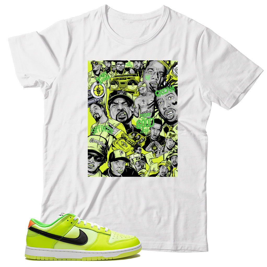 Dunk Low Splash Volt shirt