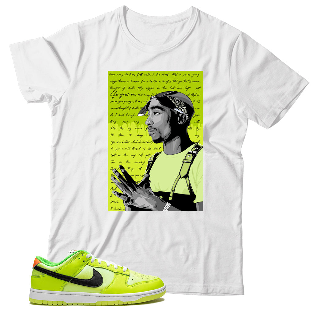 Nike Dunk Low Splash Volt shirt