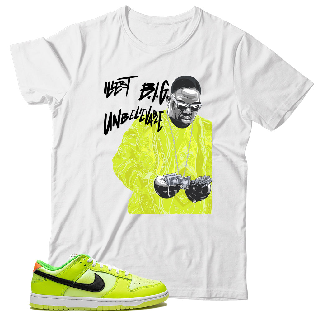 Dunk Low Splash Volt shirt