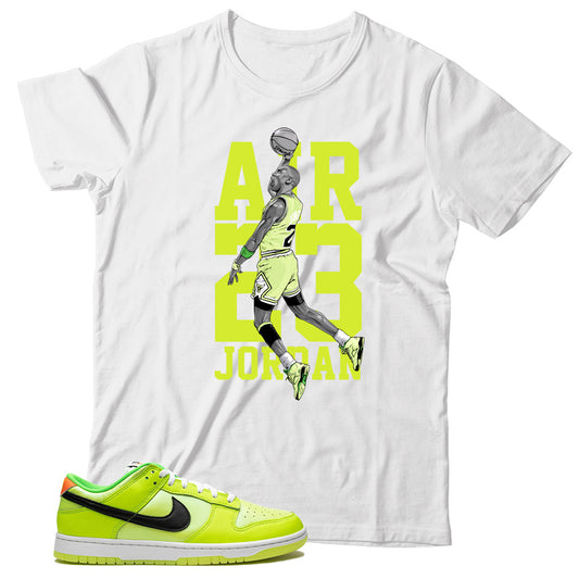 Dunk Low Splash Volt shirt