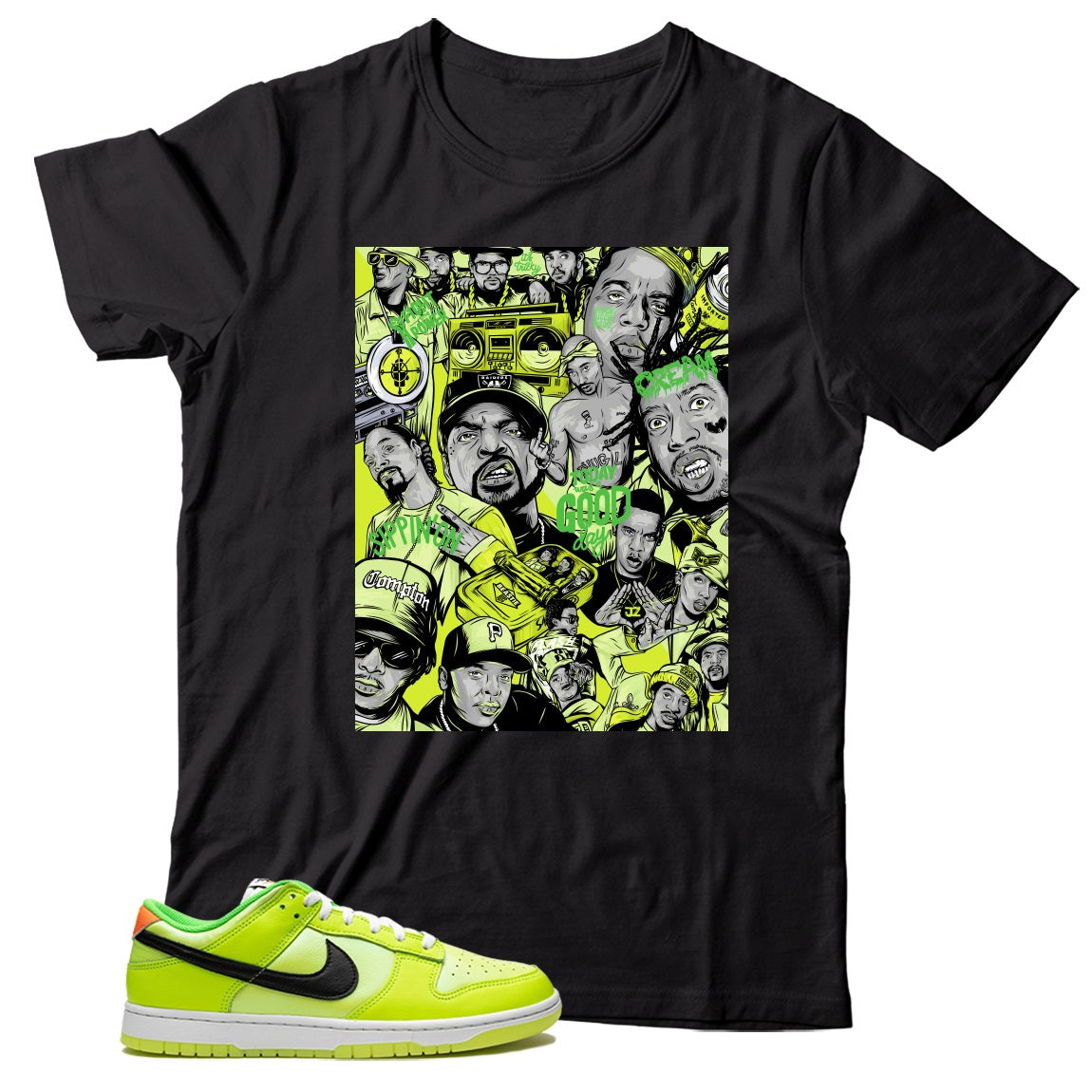 Dunk Low Splash Volt shirt