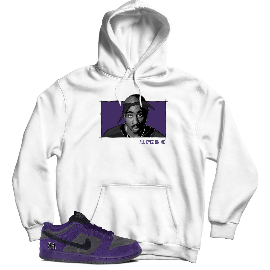 Hoodie Match Dunk Low Supreme Ink