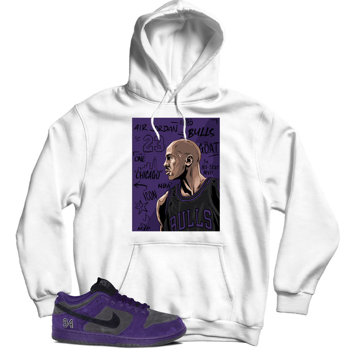 Dunk Low Supreme Ink Hoodie