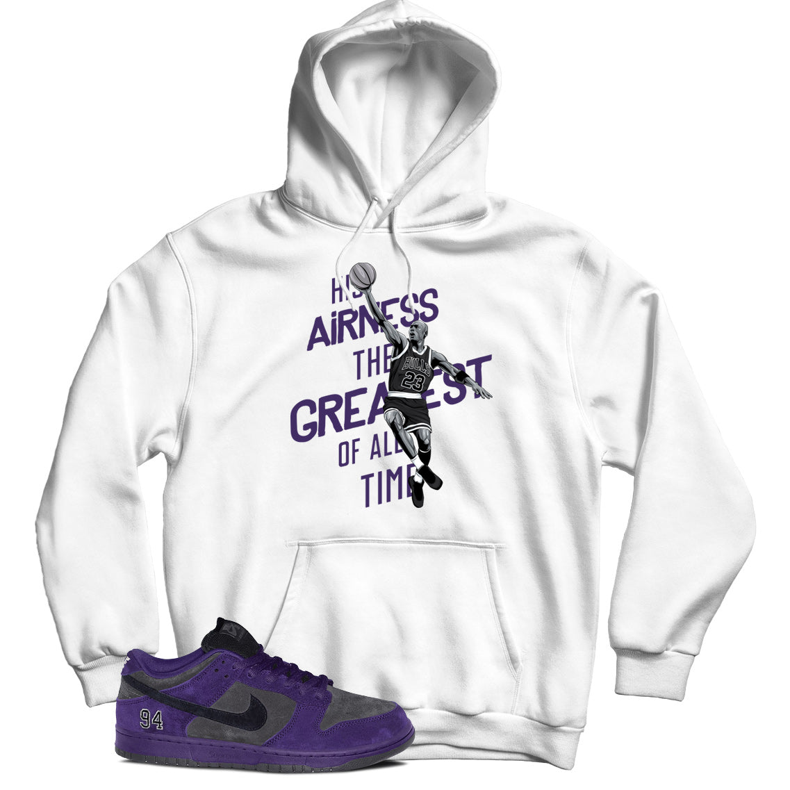 Hoodie Match Dunk Low Supreme Ink