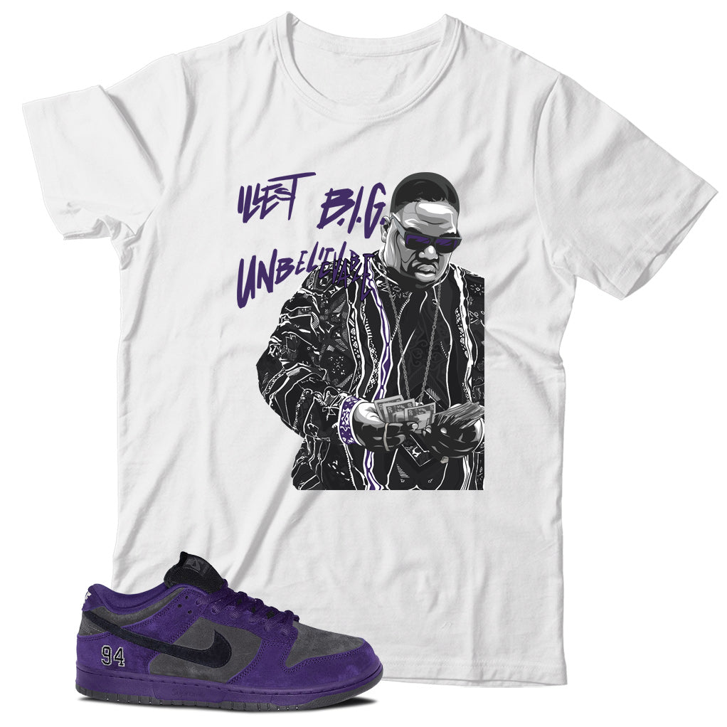 Shirt Match Dunk Low Supreme Ink