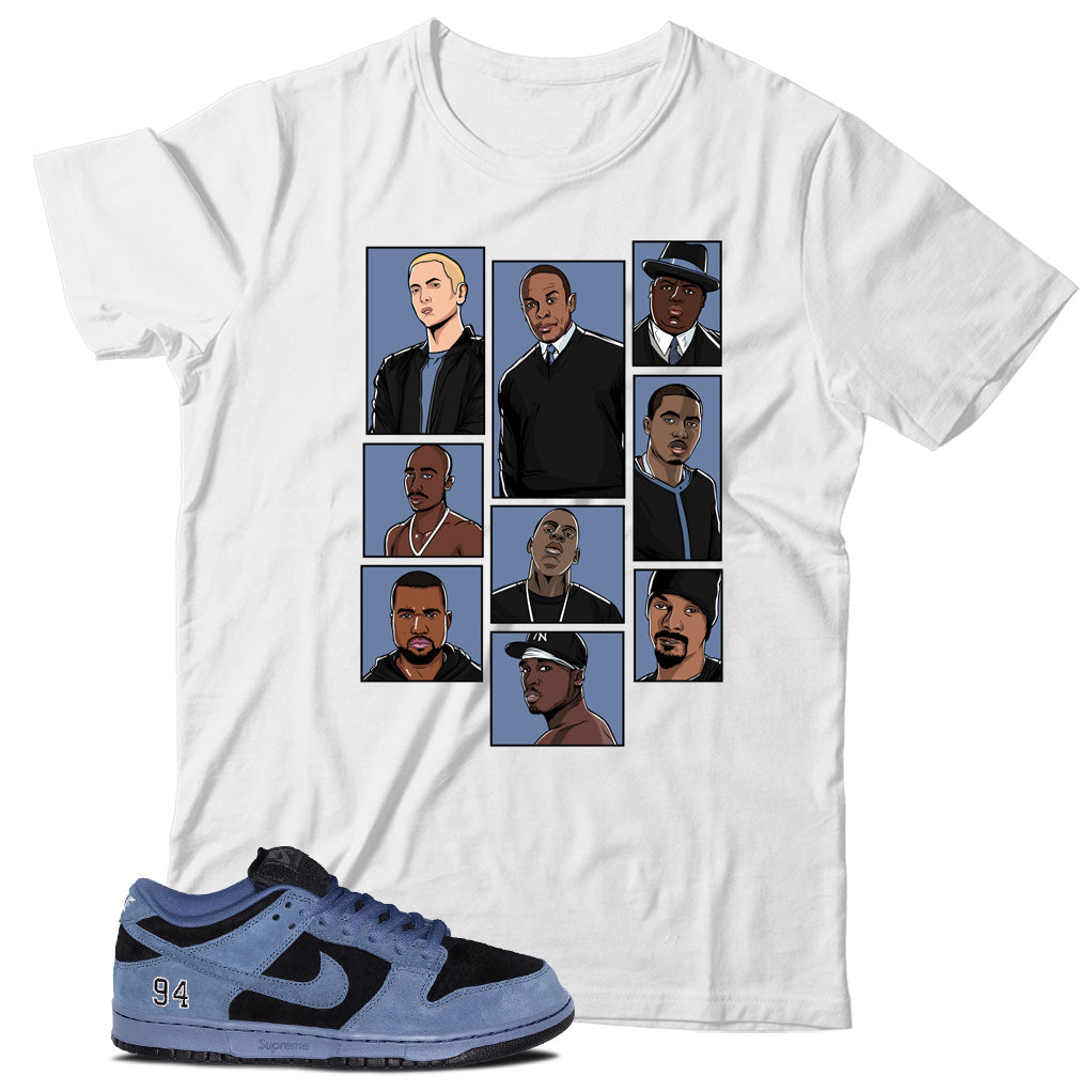 Dunk Low Supreme Ocean Fog Shirt