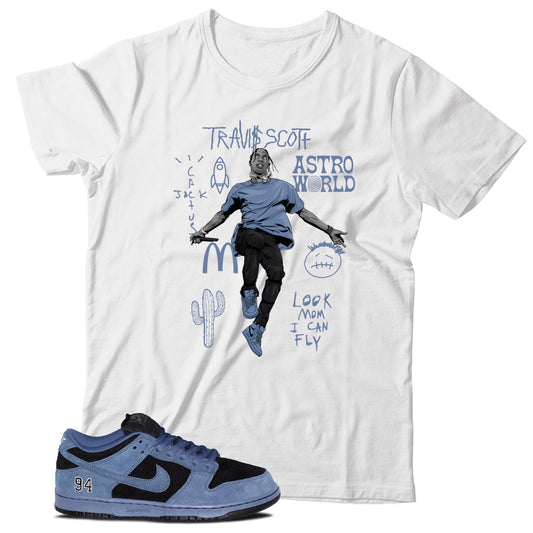 Shirt Match Dunk Low Supreme Ocean Fog