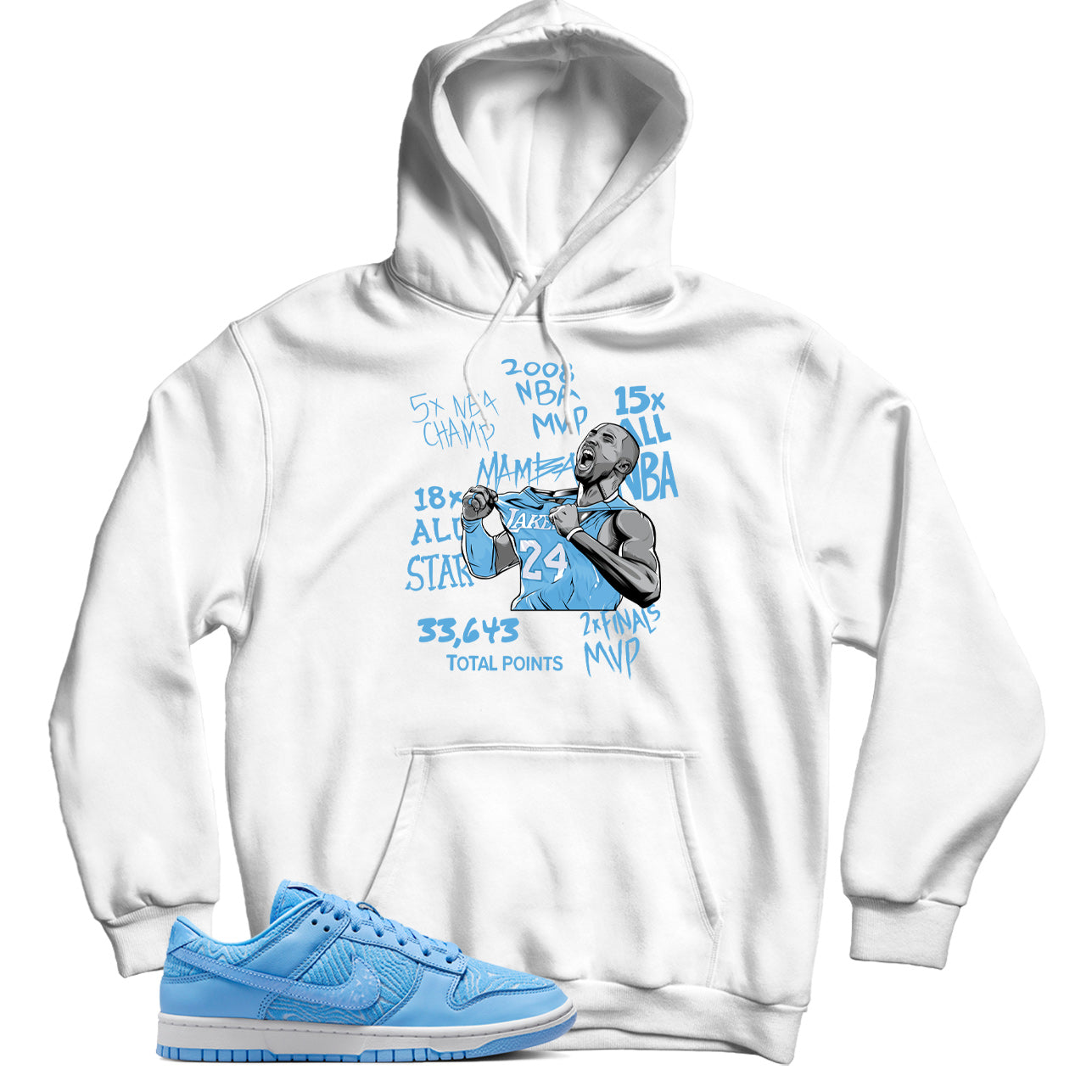 Dunk Low Topography University Blue hoodie