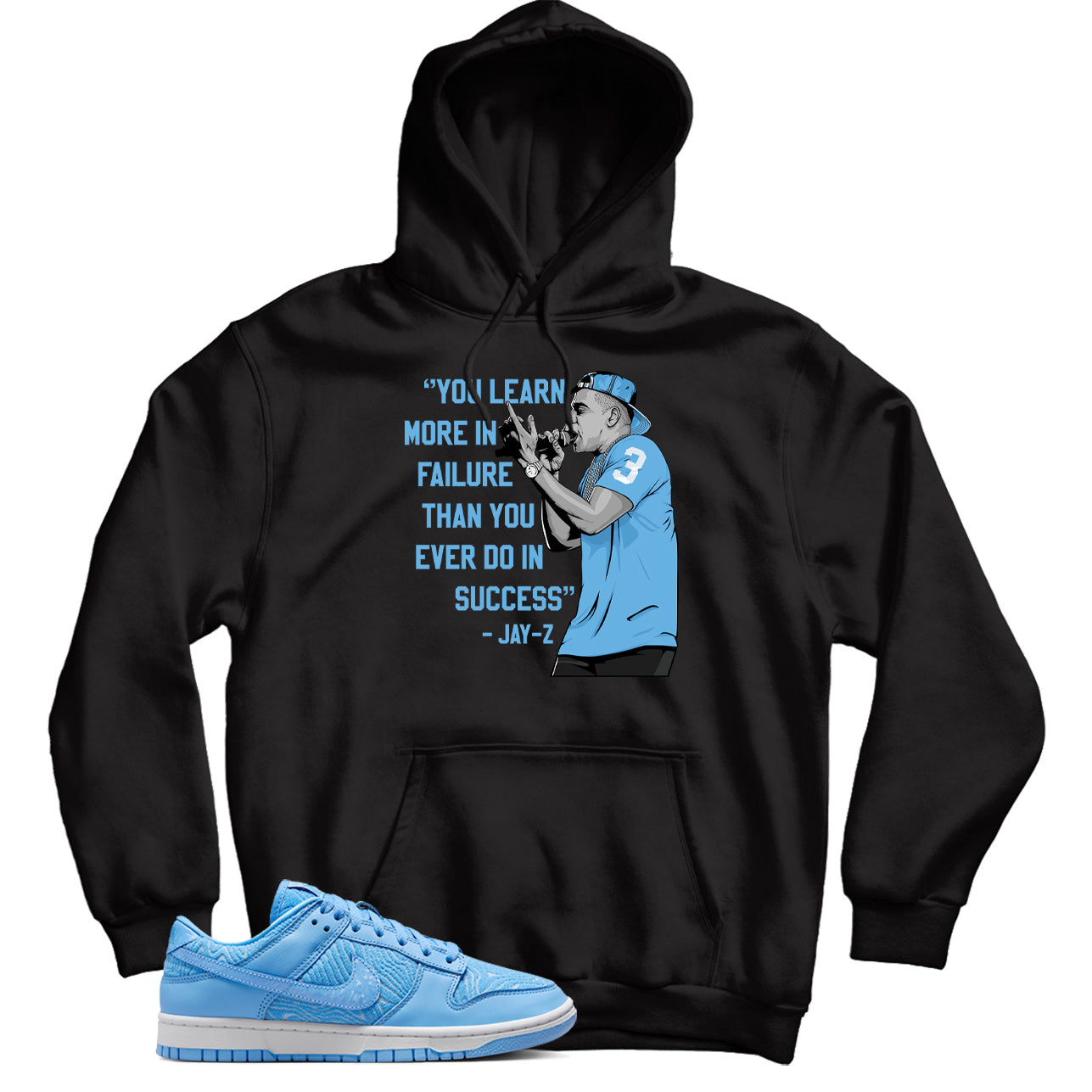 Dunk Low Topography University Blue hoodie