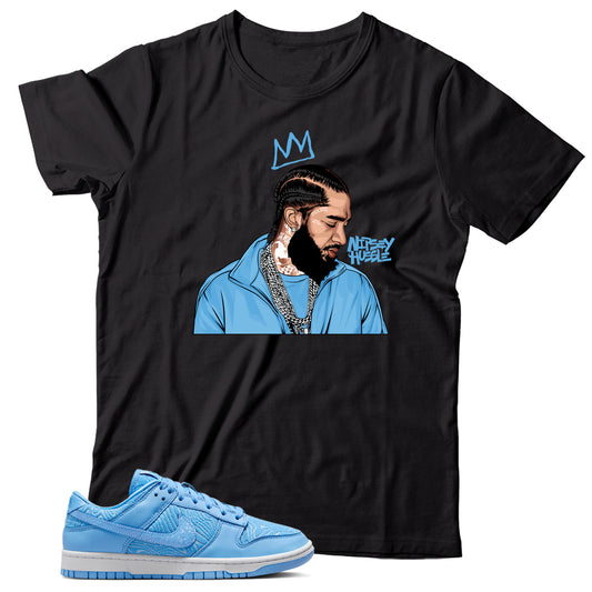 Dunk Low Topography University Blue shirt