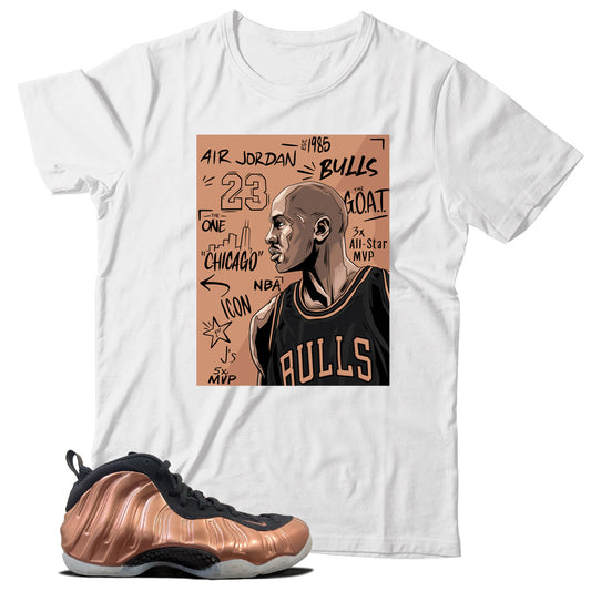 Air Foamposite One Copper shirt