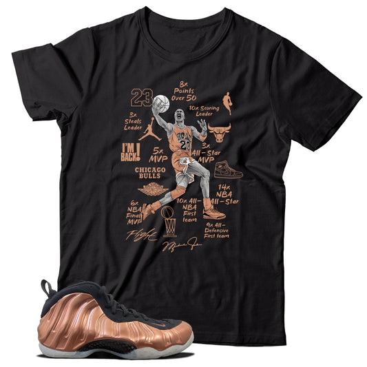 Shirt Match Air Foamposite One Copper