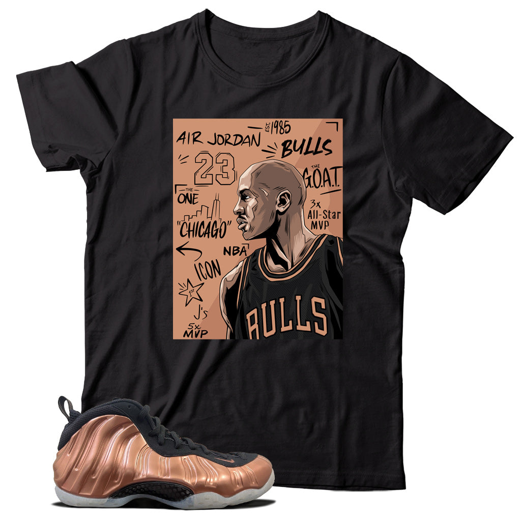 Air Foamposite One Copper shirt