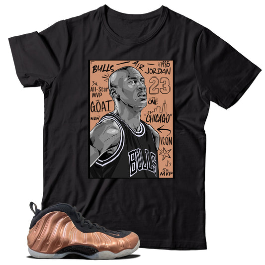 Air Foamposite One Copper shirt