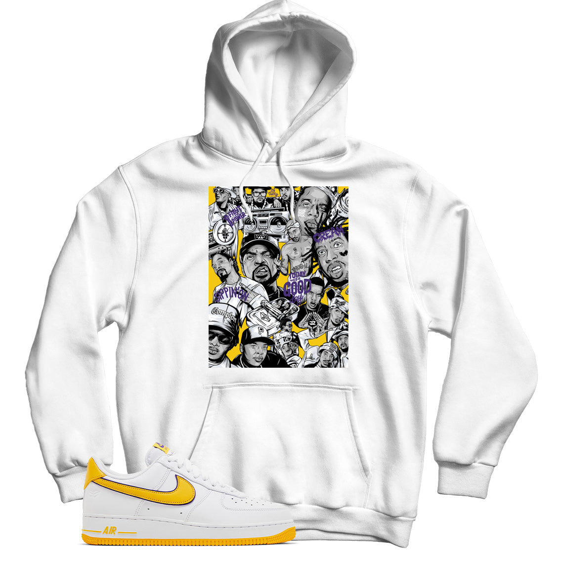 Air Force 1 Low Kobe Bryant Lakers hoodie