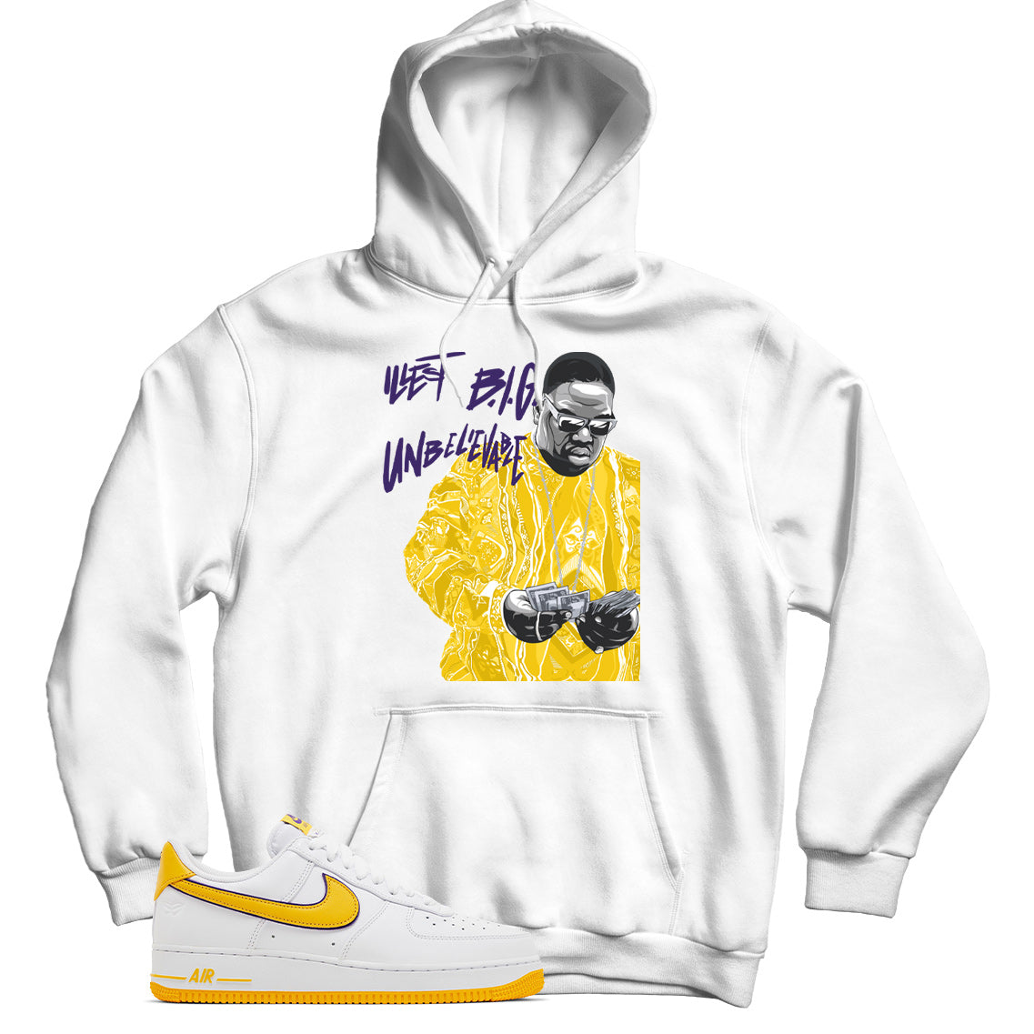 Air Force 1 Low Kobe Bryant Lakers hoodie