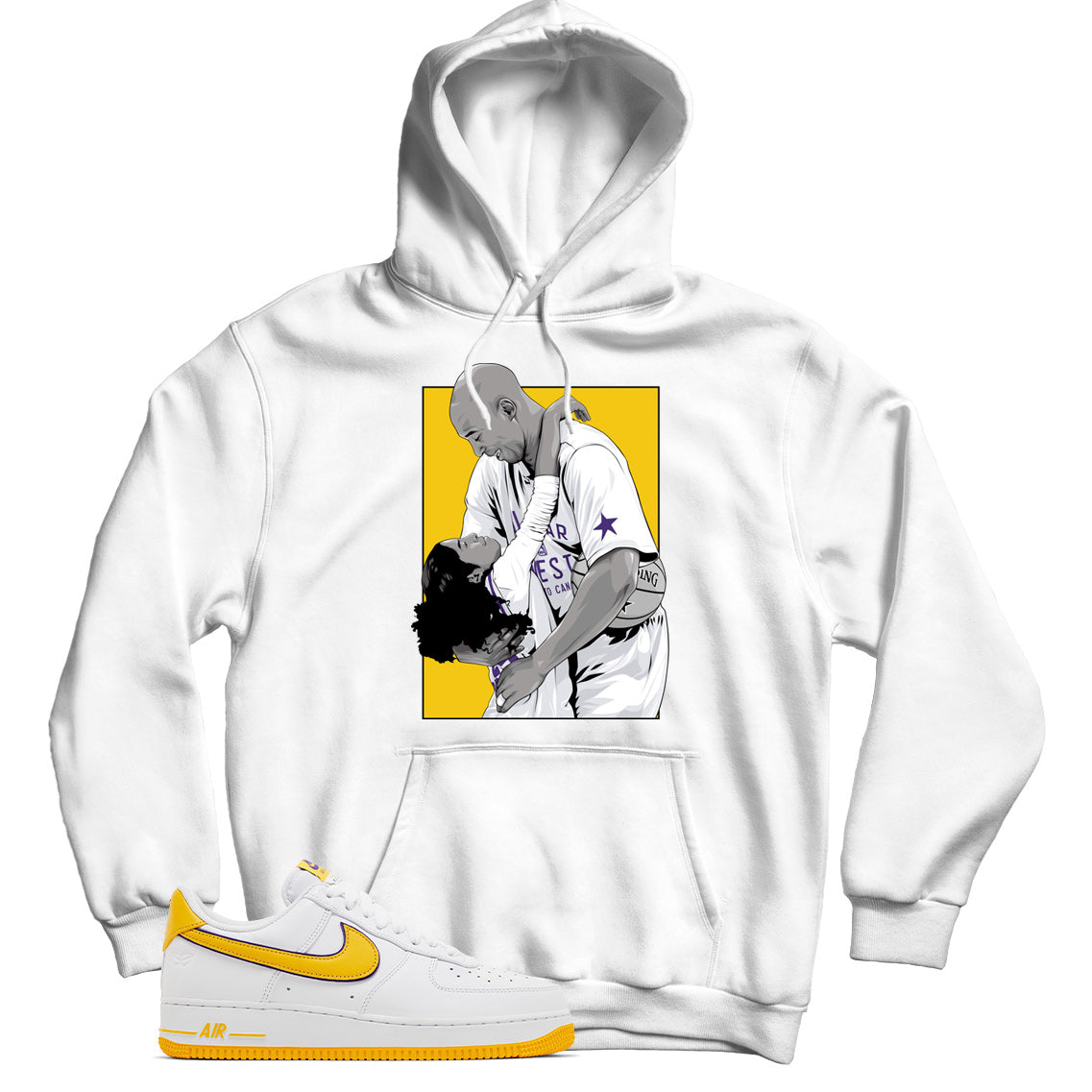 Air Force 1 Low Kobe Bryant Lakers hoodie